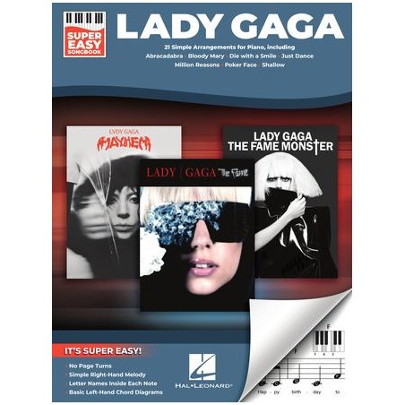 Partitura. Lady Gaga – Super Easy Songbook