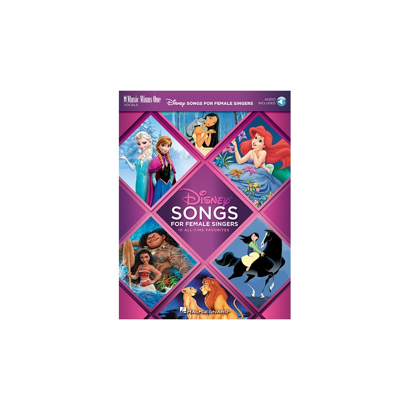 Partitura. Disney Songs for Female Singers 10 All-Time Favorites with Fully-Orchestrated Backing Tracks