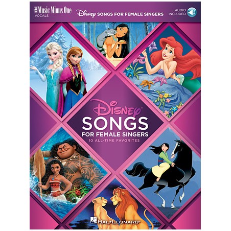 Partitura. Disney Songs for Female Singers 10 All-Time Favorites with Fully-Orchestrated Backing Tracks