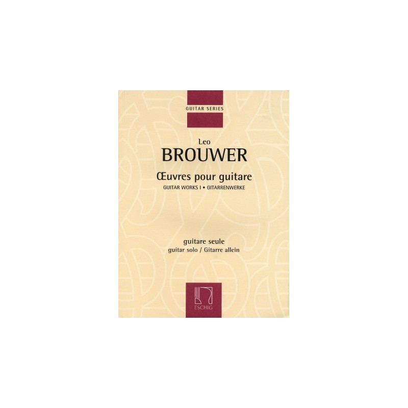 Partitura. Guitar Works I - Guitar Solo. Leo Brouwer