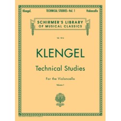 Partitura. Julius Klengel: Technical Studies for the Violoncello, Volume 1 SchirmerCello Method