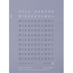 Partitura.  Mikrokosmos Volume 5 (Blue)
