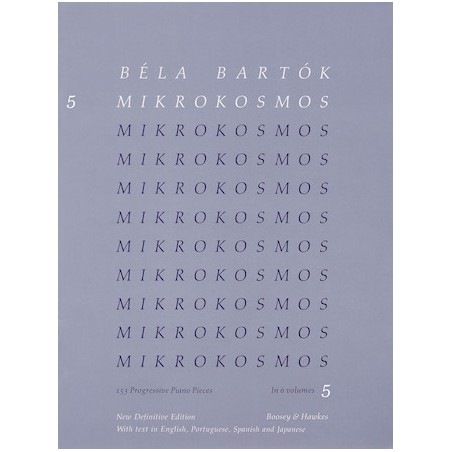 Partitura.  Mikrokosmos Volume 5 (Blue)