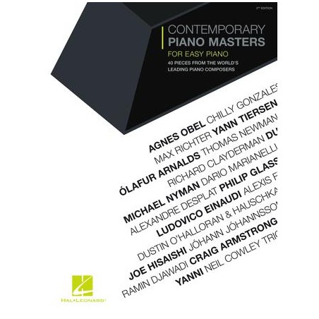 Partitura. Contemporary Piano Masters: 40 Easy Piano Pieces from the World's Leading Piano Composers